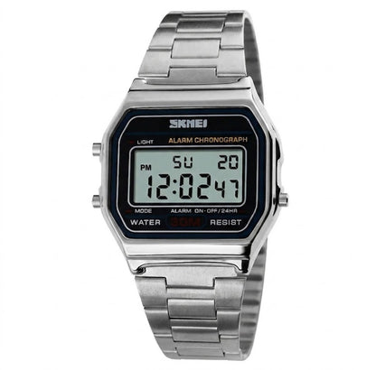 Men's Retro Waterproof Digital Watch • Sleek Thin Strap Electronic Timepiece