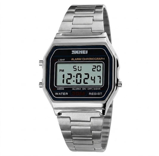 Men's Retro Waterproof Digital Watch • Sleek Thin Strap Electronic Timepiece